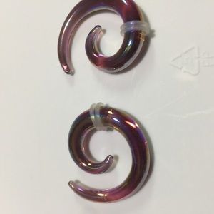 Iridescent glass gauges